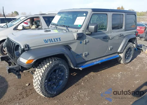 2023 Jeep Wrangler 4Xe 4X4 z USA, uszkodzony, nr VIN 1C4JJXN69PW693522